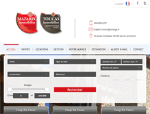 Tablet Screenshot of mazarin-immobilier.com